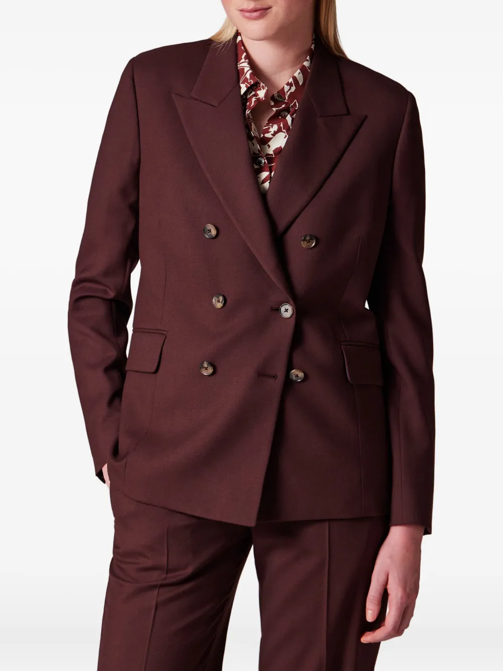 Paul Smith Doppelreihiger Blazer In Brown