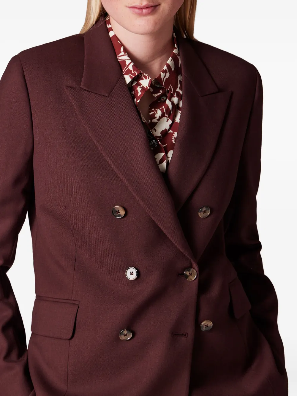 Paul Smith Doppelreihiger Blazer In Brown
