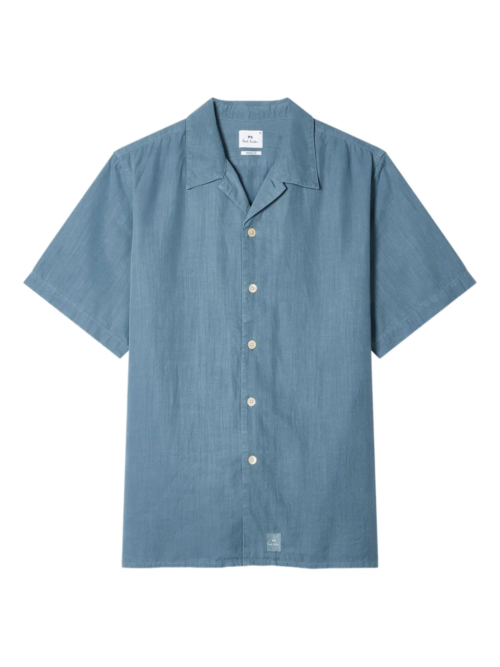 PS Paul Smith Camicia a maniche corte con collo a revers - Blu