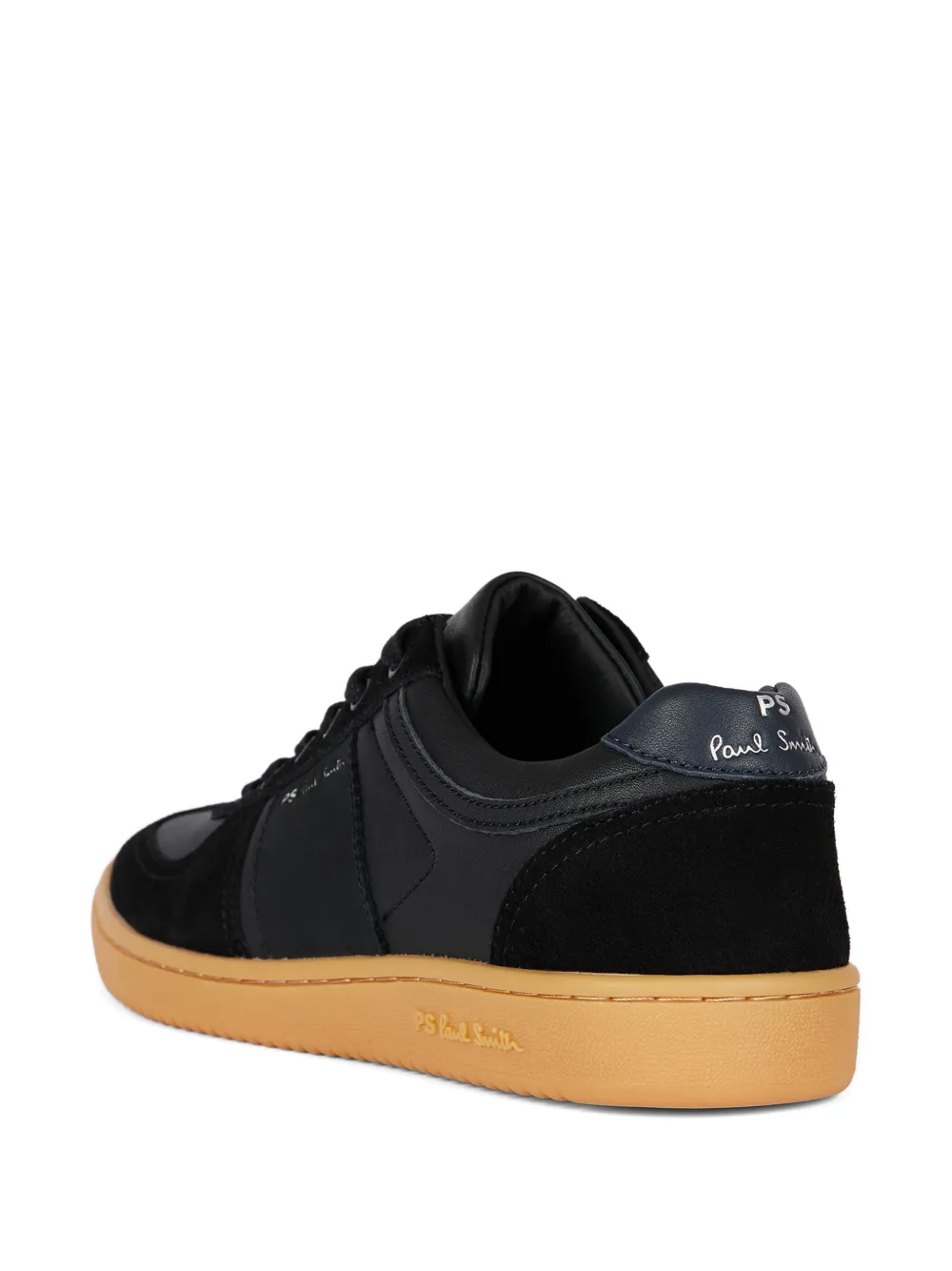 PS Paul Smith Roberto leren suède sneakers Zwart