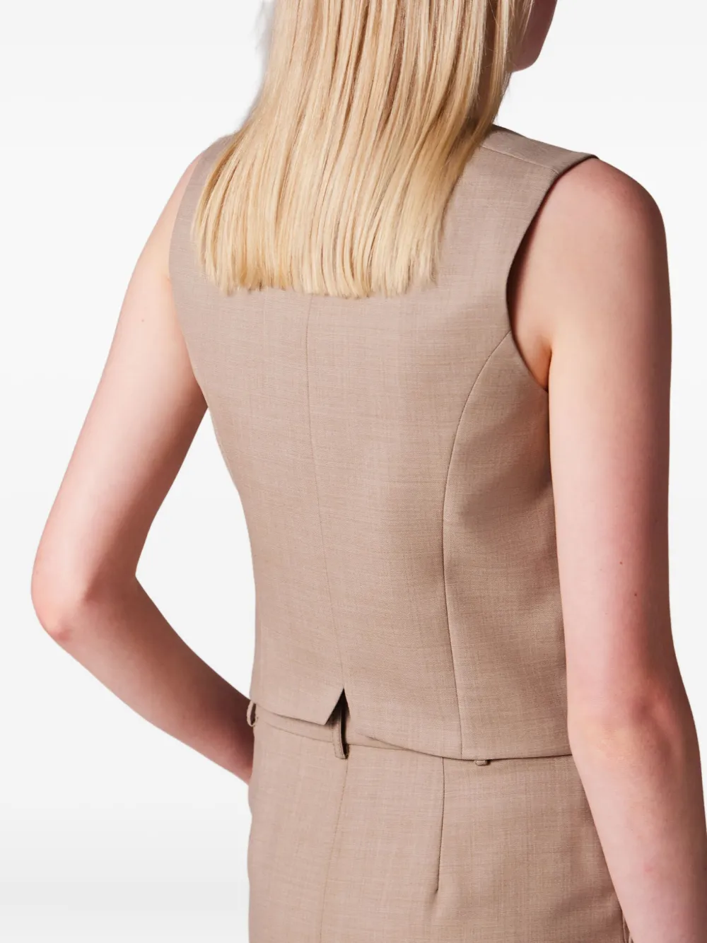 Paul Smith Buttoned Waistcoat In Neutral