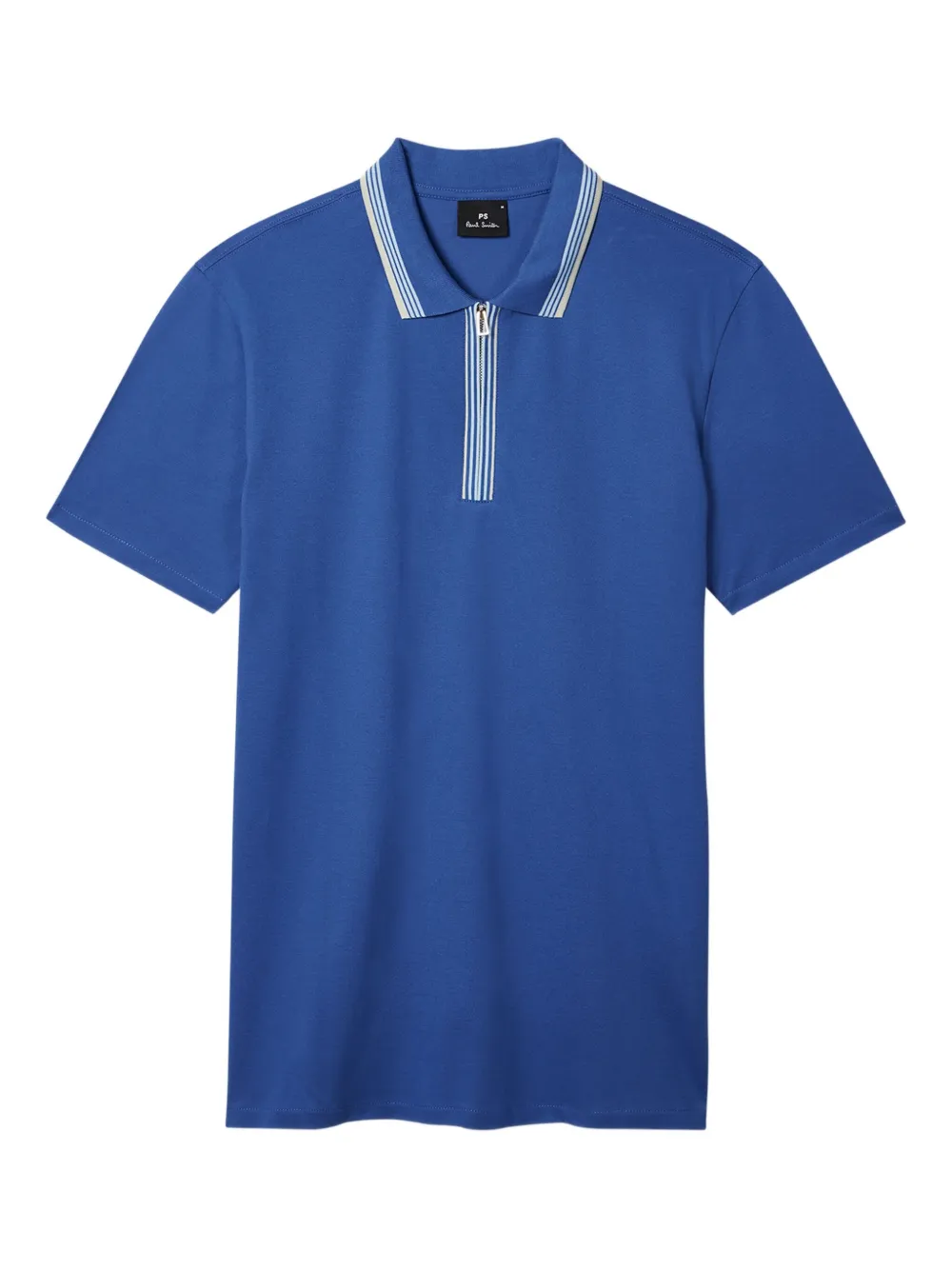 PS Paul Smith Polo con colletto a righe - Blu