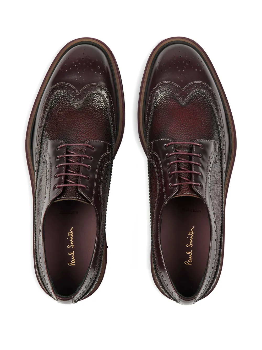 Paul Smith Leren Derby veterschoenen Rood