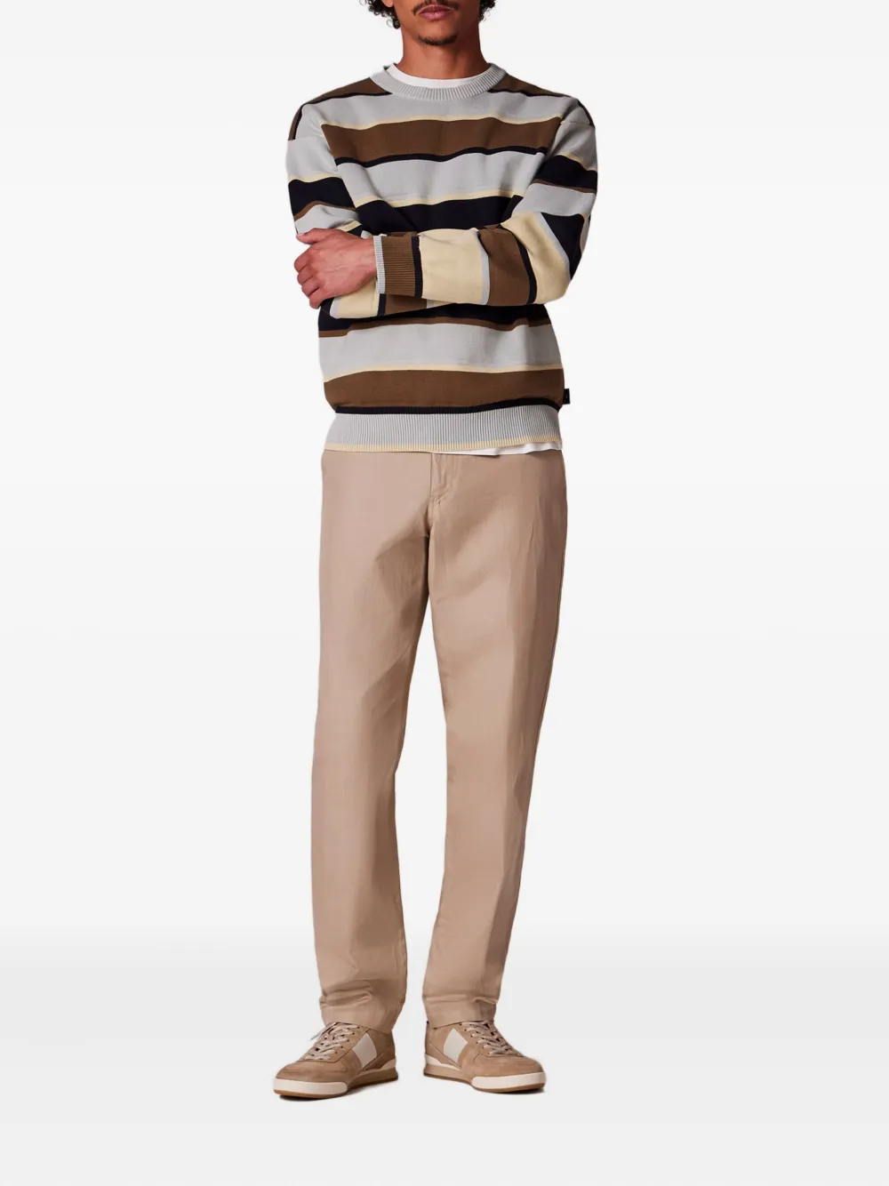 PS Paul Smith stripe-pattern crew-neck sweater | Knitted Sweaters | Image 2