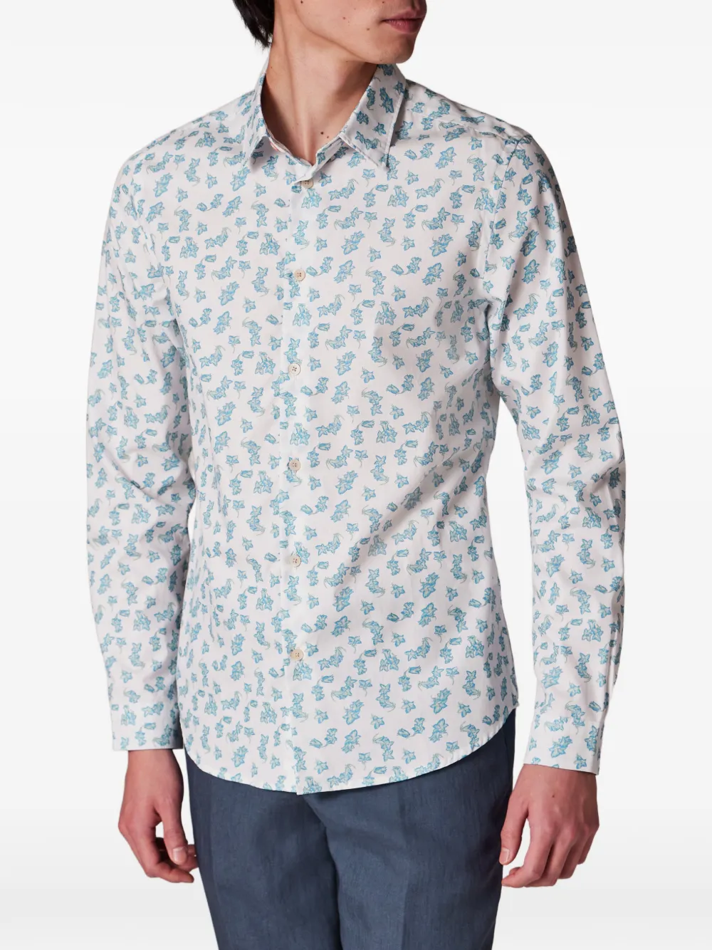 PS Paul Smith floral-print shirt - Wit