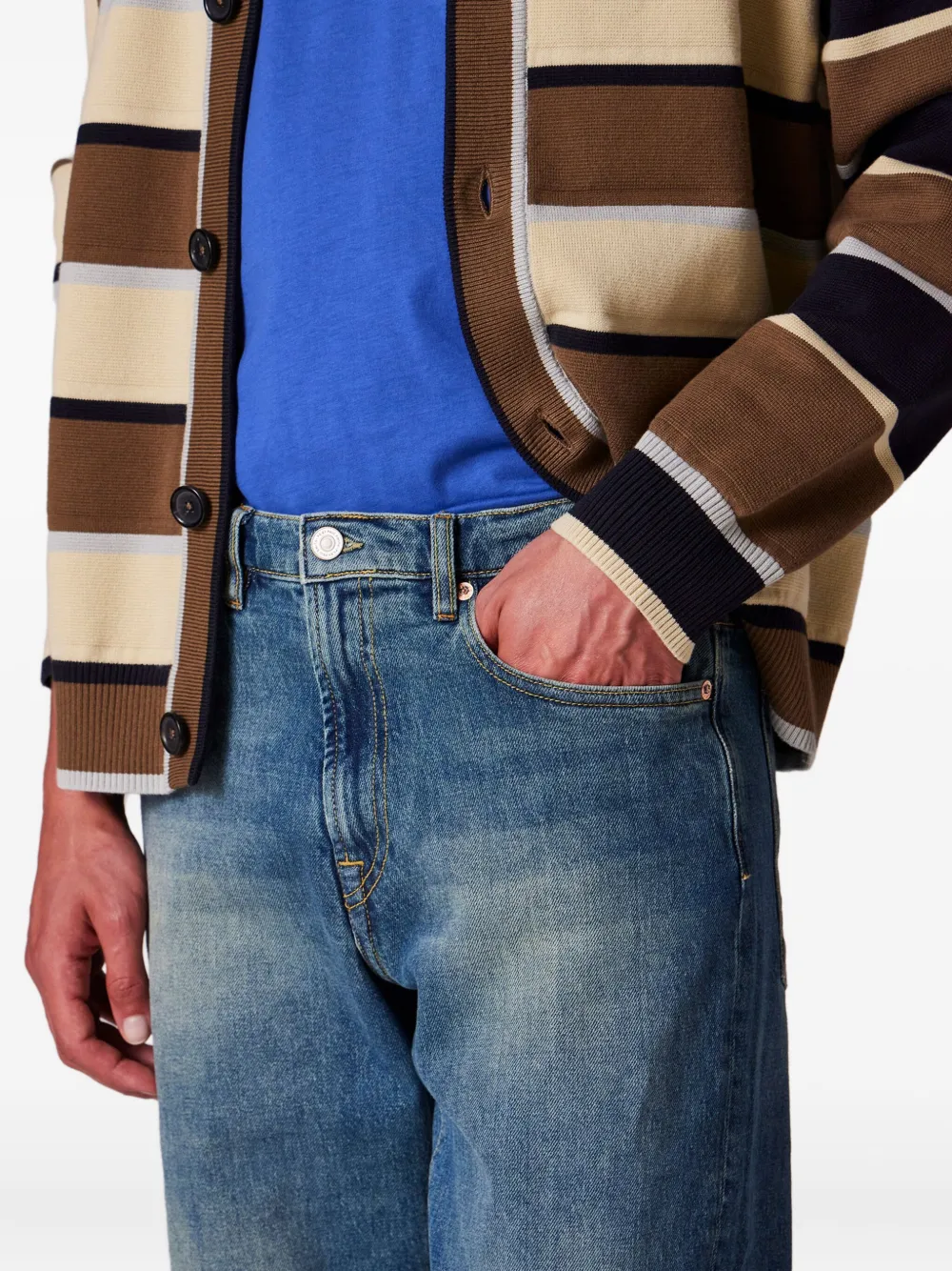 PS Paul Smith Gestreept vest Beige