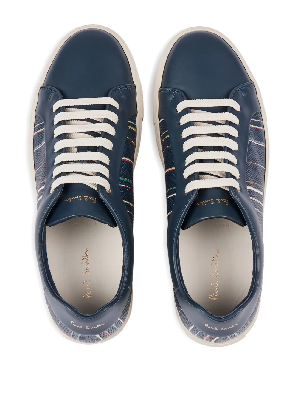 Paul Smith Low-top sneakers met krijtstreep Blauw