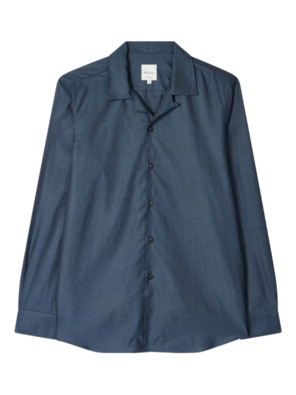 Paul Smith button camp-collar shirt | Blue | Image 1
