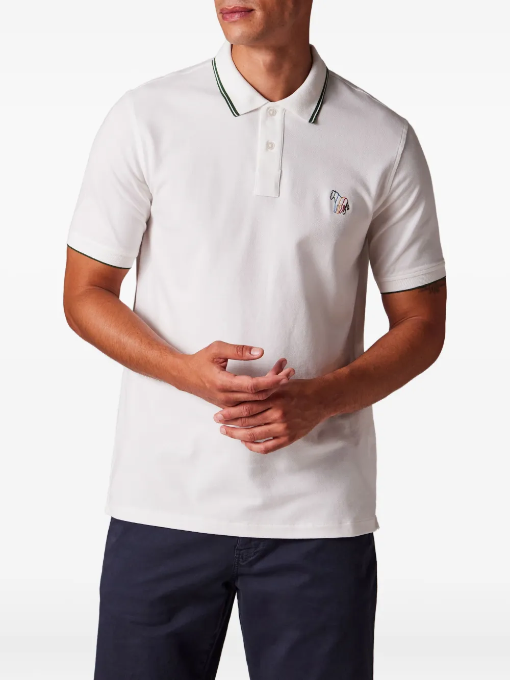 PS Paul Smith Poloshirt met borduurwerk - Beige