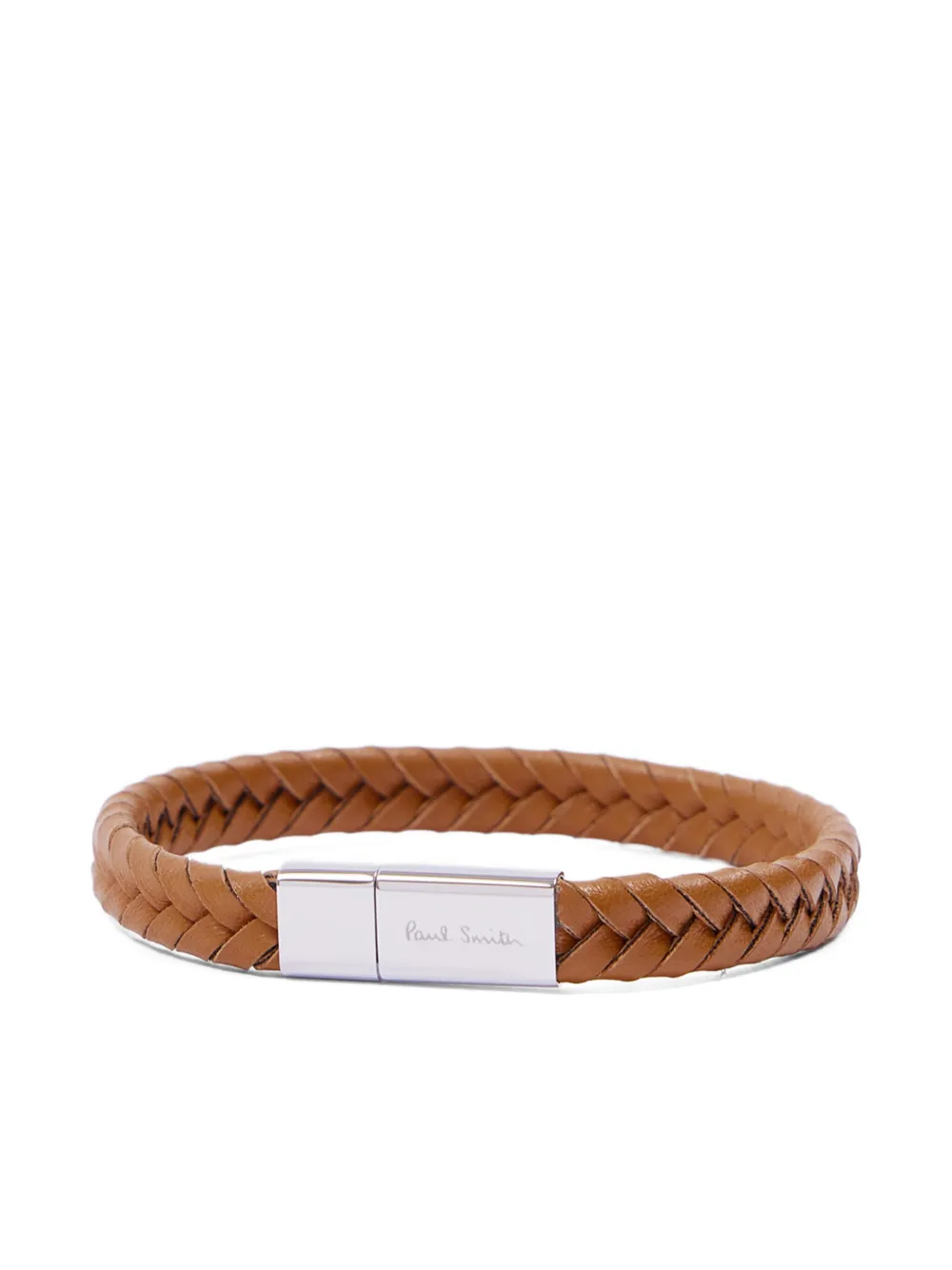 Paul Smith Bracciale Intrecciato in pelle - Marrone