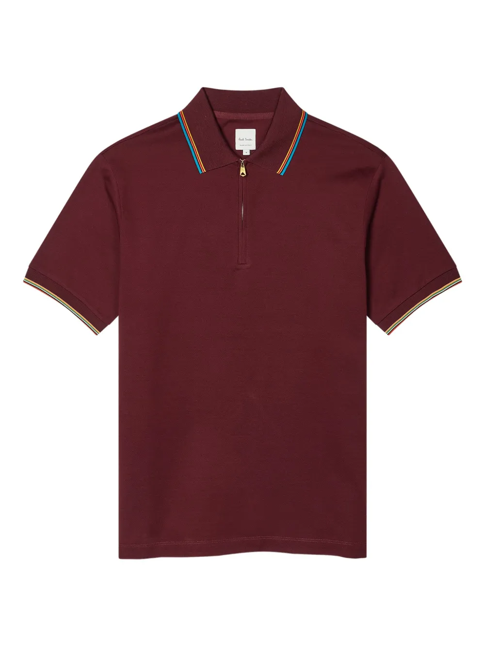 Paul Smith ストライプディテール ポロシャツ - レッド Paul Smith ストライプディテール ポロシャツ - レッド