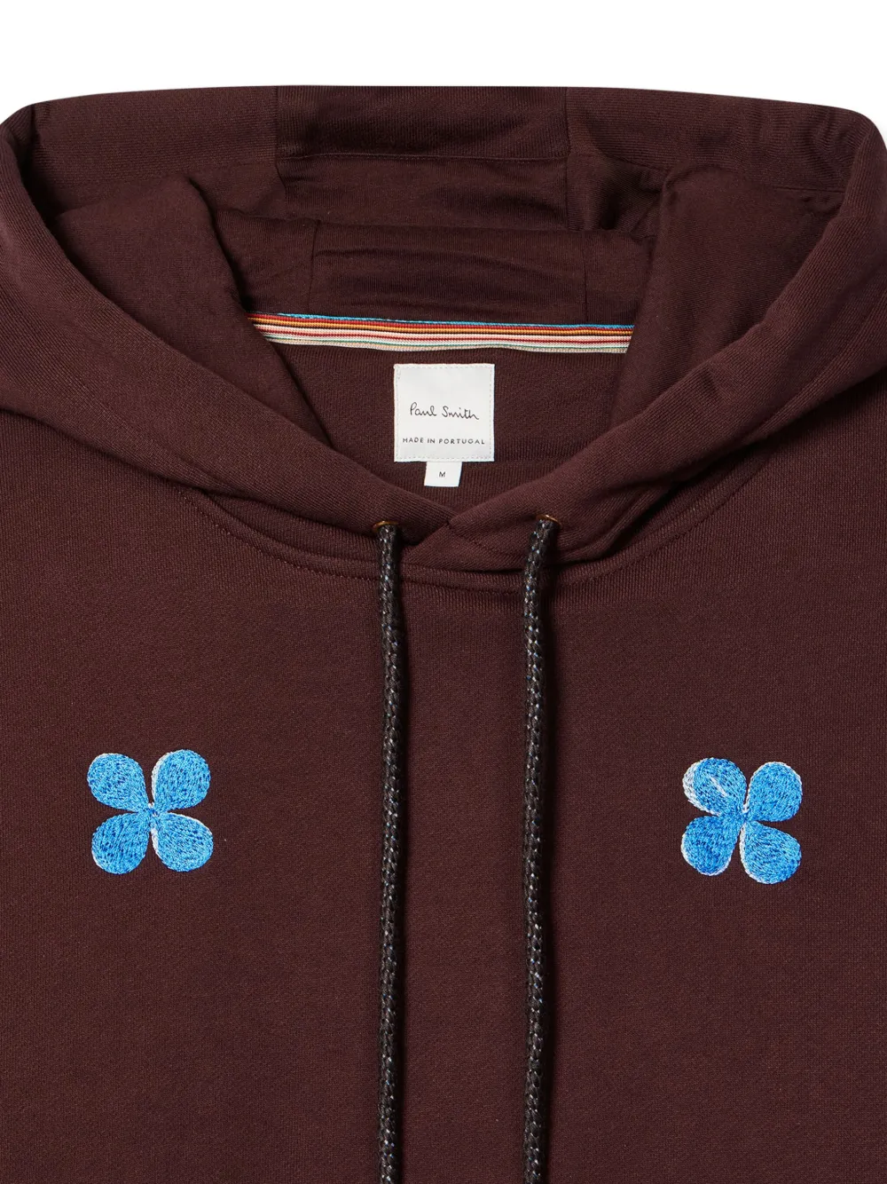 Paul Smith Hoodie met geborduurde bloemen Bruin