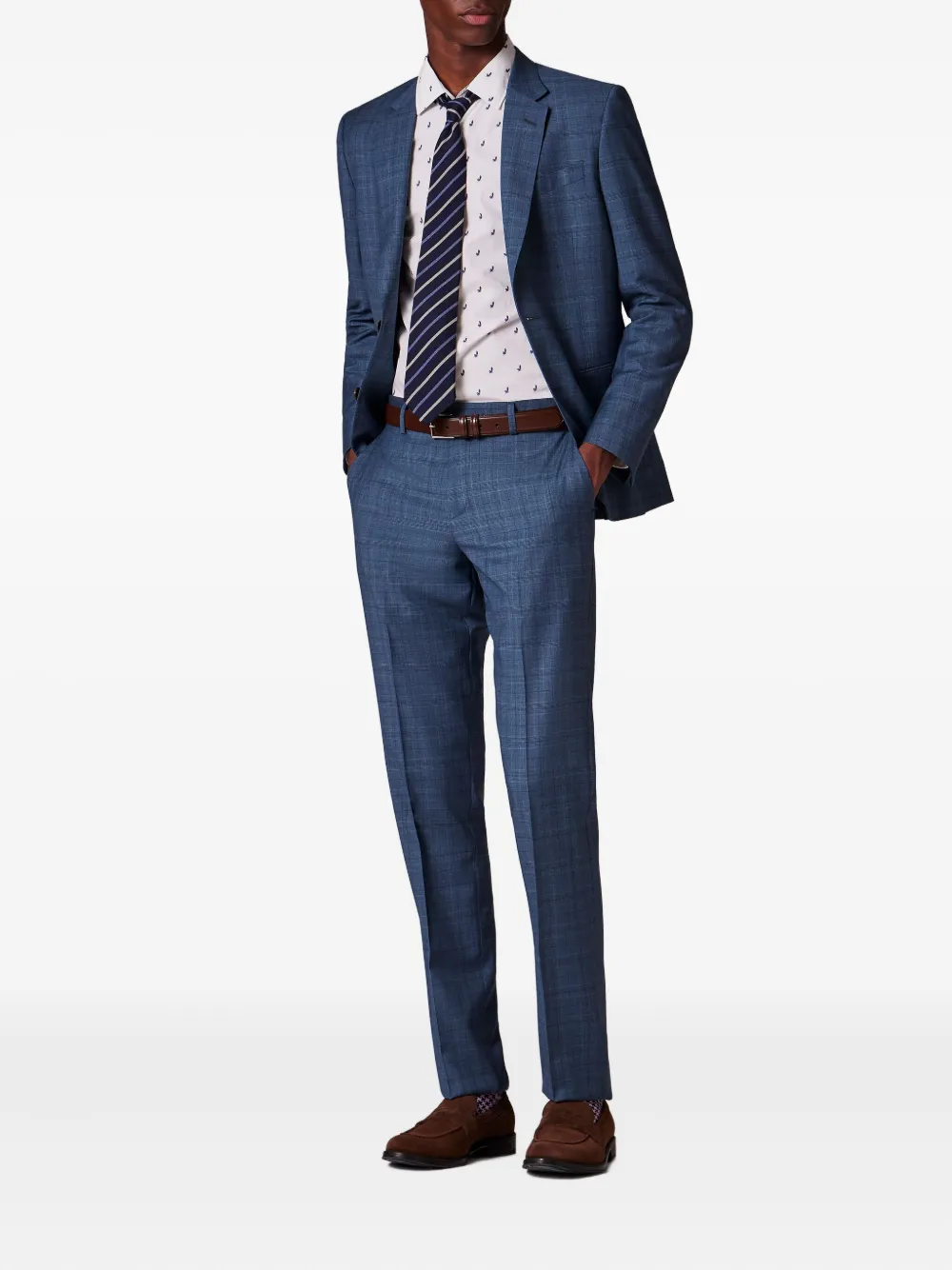 Paul Smith Katoenen overhemd met vlinderprint - Wit