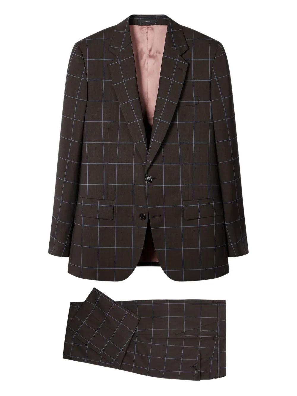 Paul Smith checked single-breasted suit | Brown | Image 1