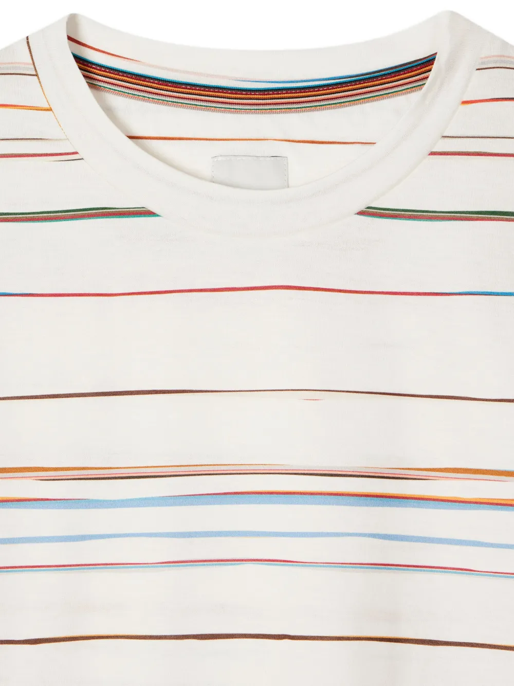 Paul Smith Striped Crewneck T-shirt In White