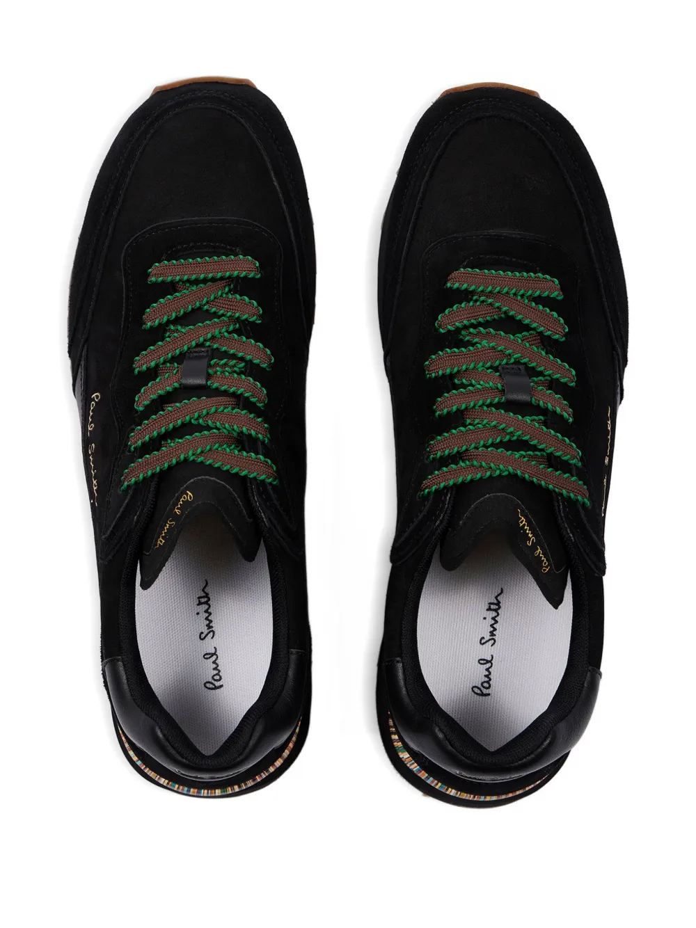 Paul Smith Aston Striped Heel Sneakers In Black
