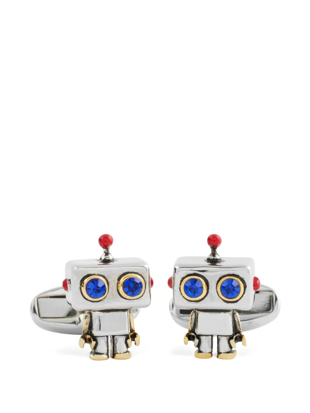Paul Smith robot-shaped cufflinks | Silver | Image 1