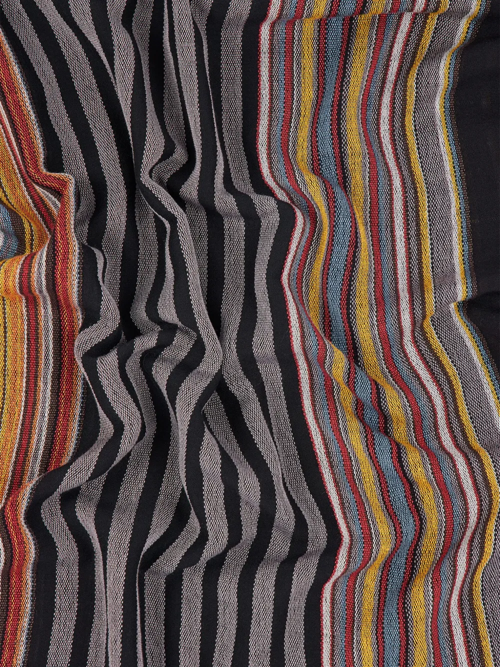 Paul Smith Signature gestreepte sjaal Zwart