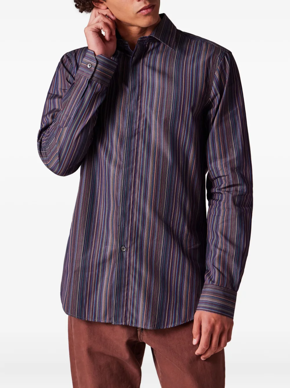 Paul Smith Signature Stripe overhemd - Blauw