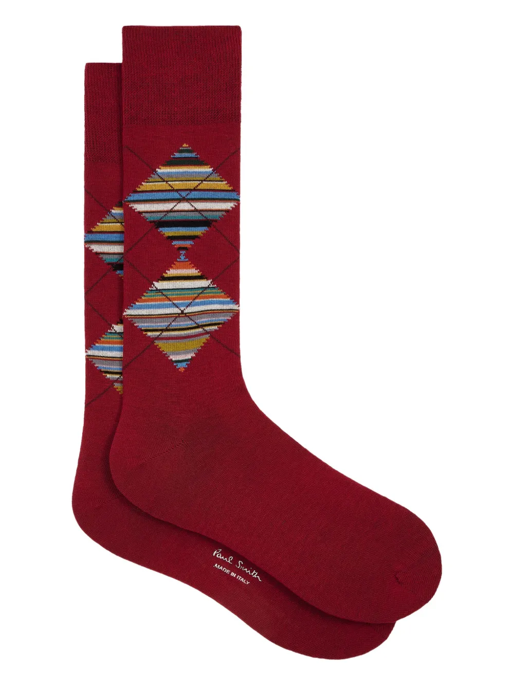 Paul Smith argyle-pattern socks | Red | Image 1