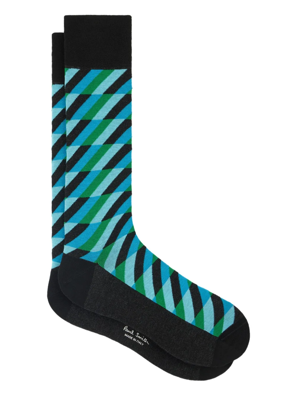 Paul Smith calcetines con rayas diagonales | negro | Image 1