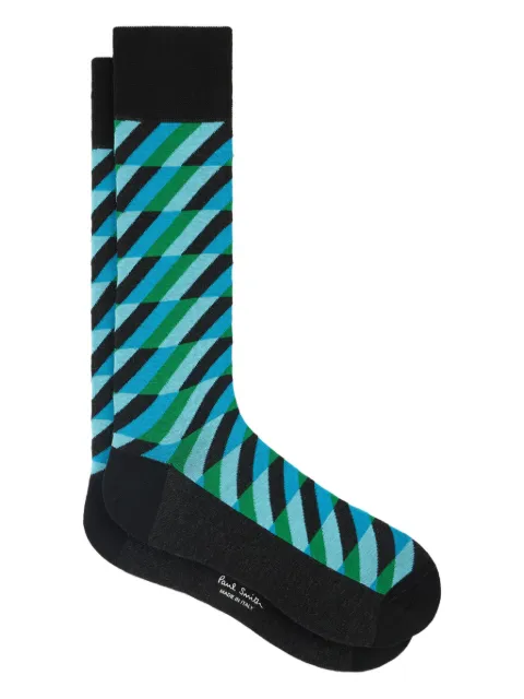 Paul Smith diagonal-striped cotton socks