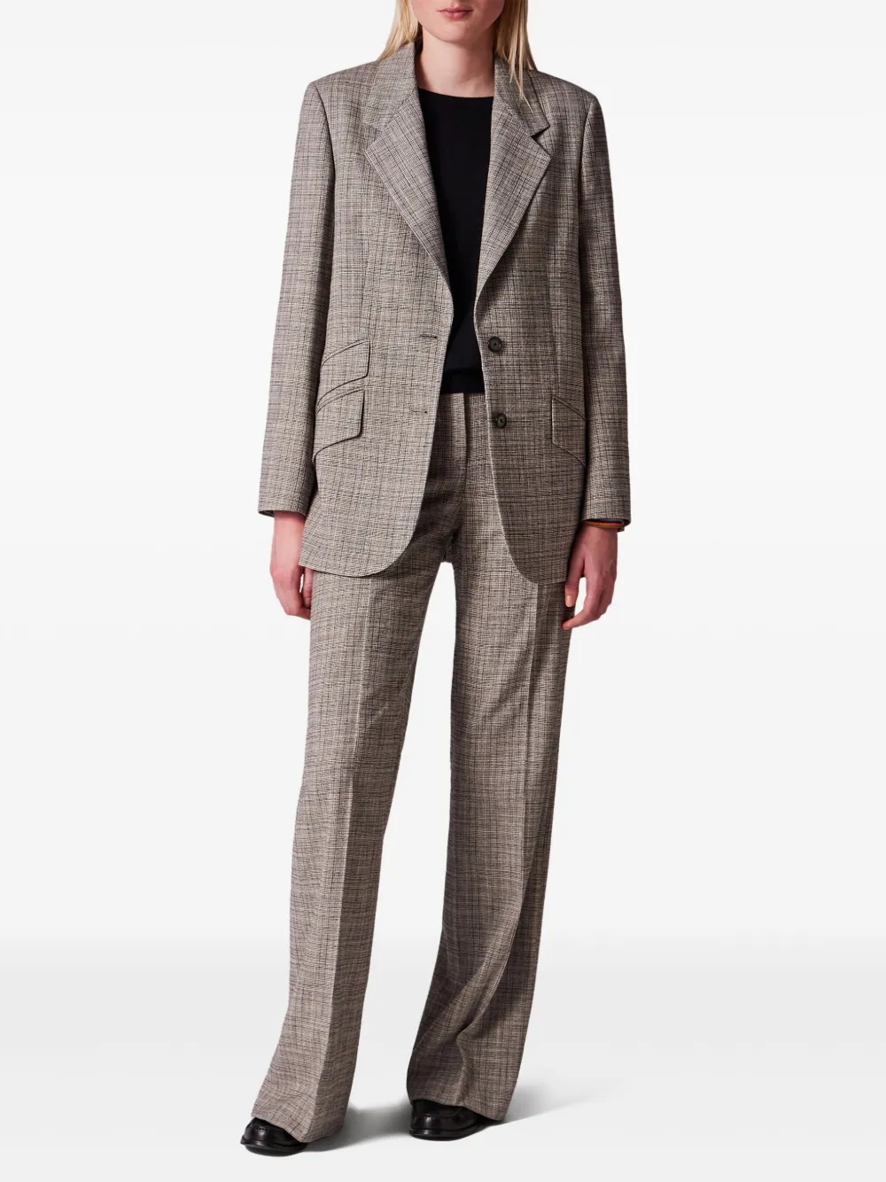 PS Paul Smith Geruite broek - Beige