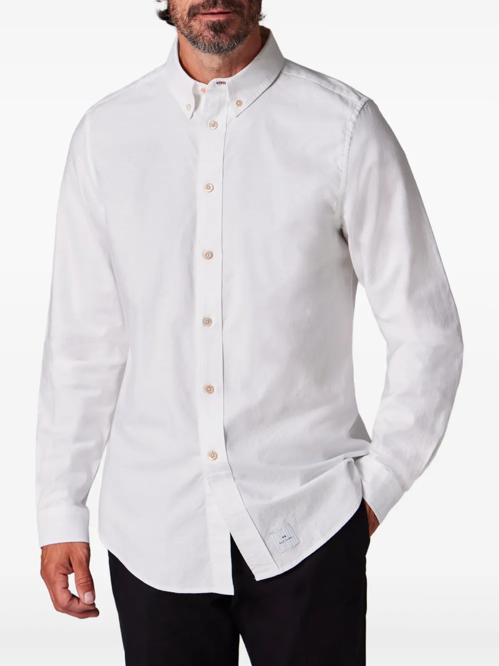 PS Paul Smith Katoenen overhemd - Wit