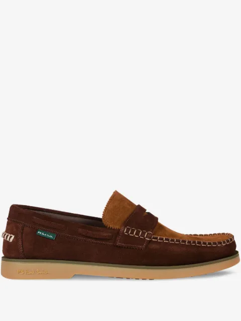 PS Paul Smith contrast-stitching suede loafers