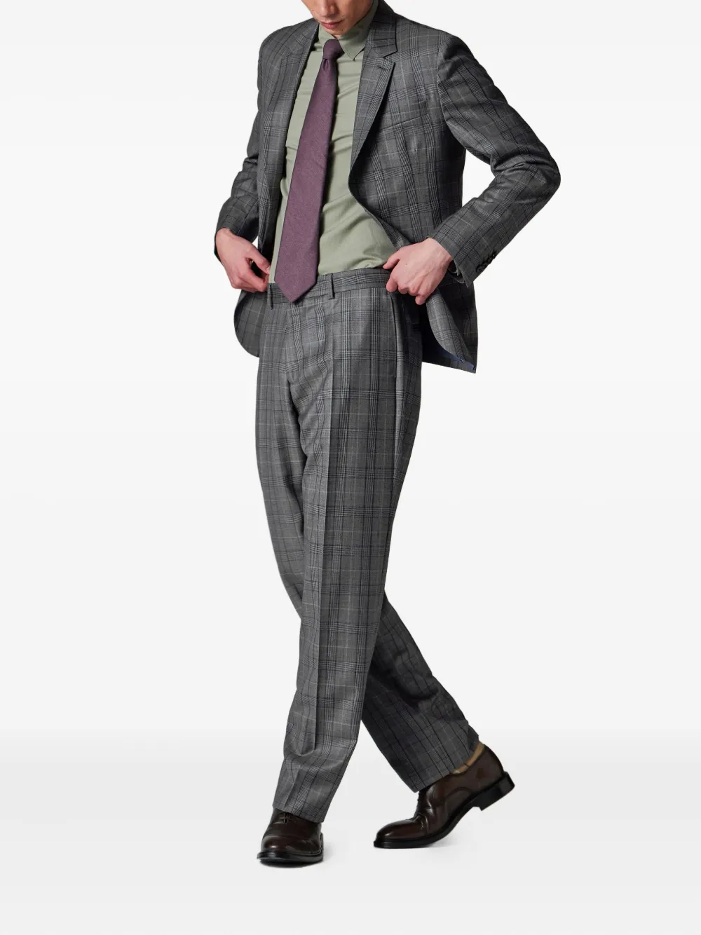 Paul Smith pleated check trousers | Tailored Pants | Image 2