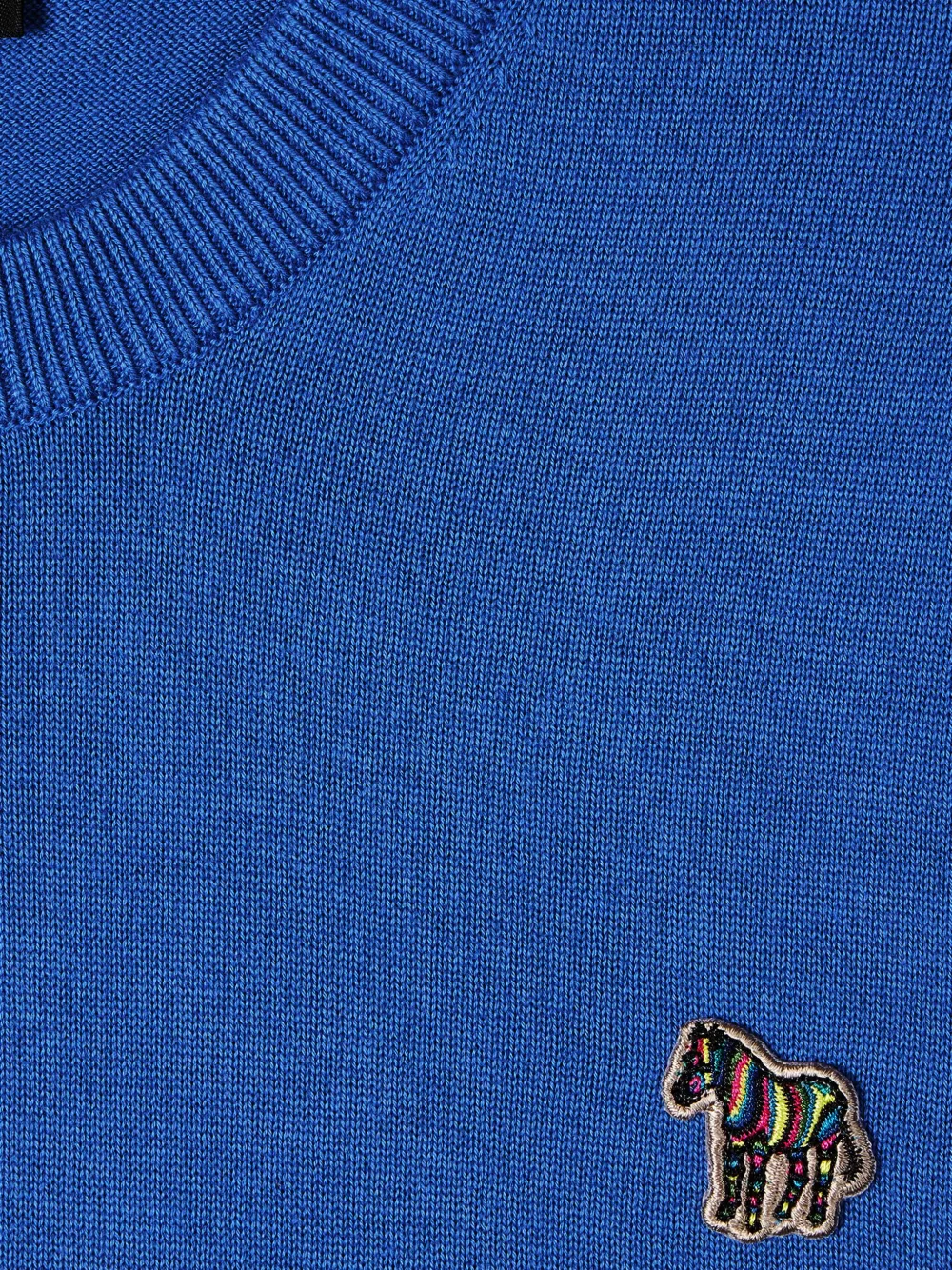 PS Paul Smith Trui met zebraprint en ronde hals Blauw