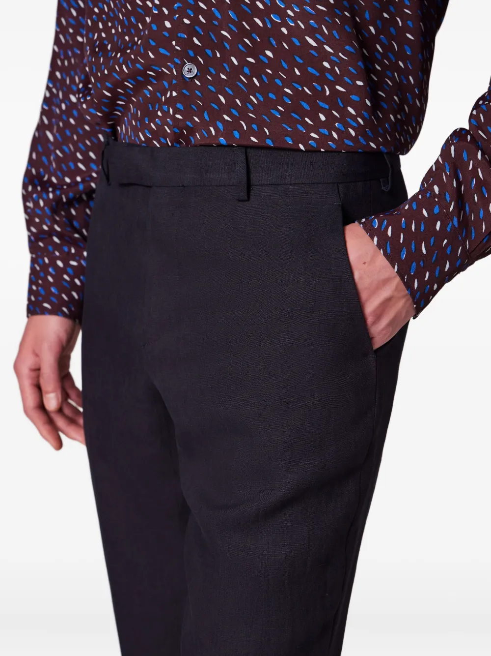Paul Smith Linnen broek Blauw