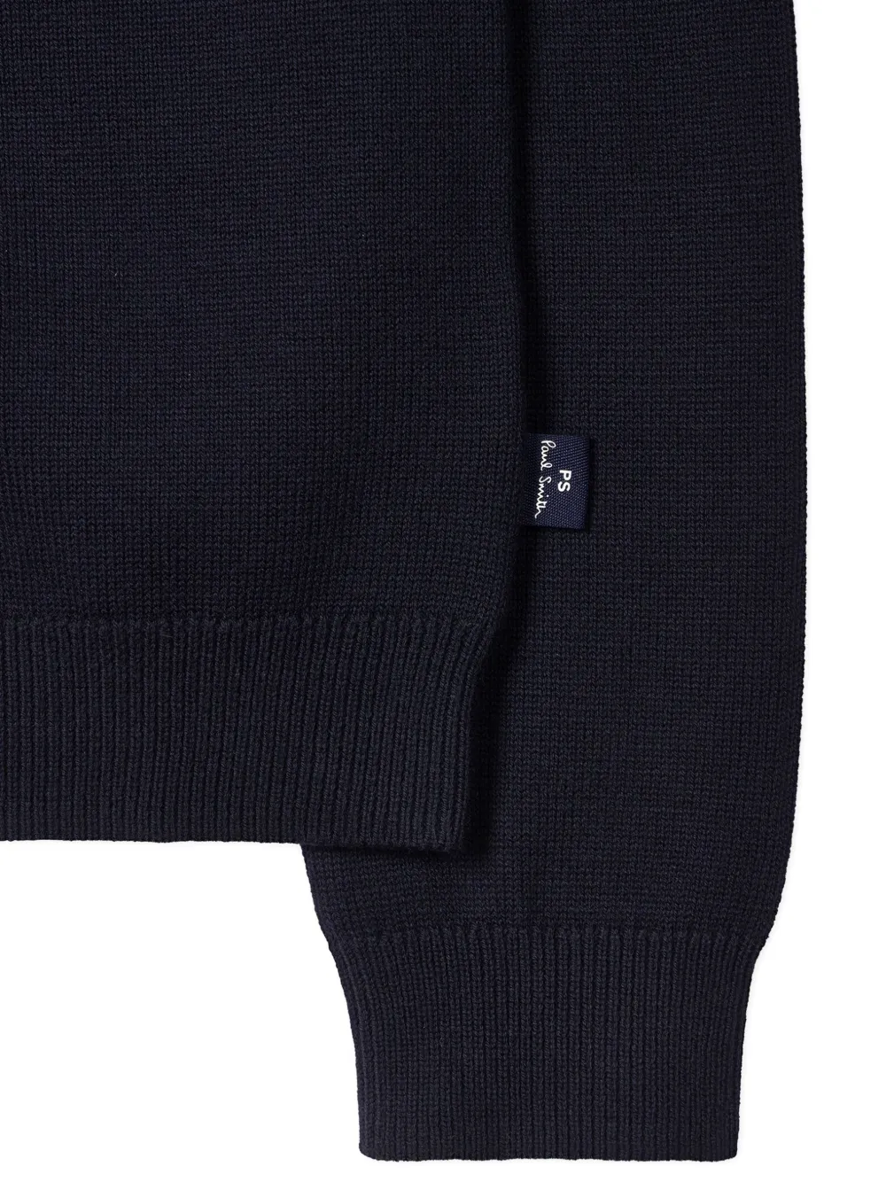 Embroidered-Flower Crew-Neck Sweater
