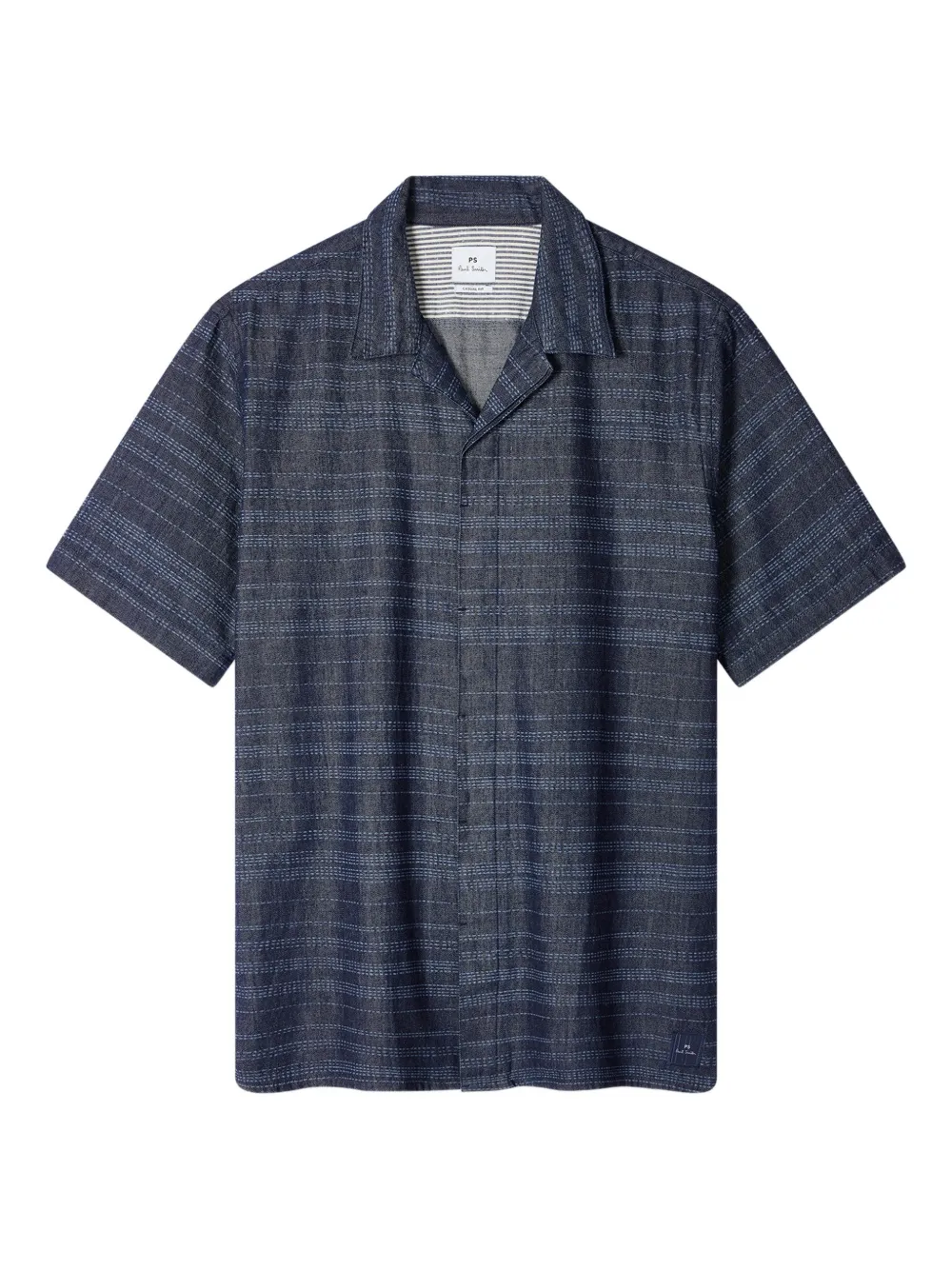 PS Paul Smith camisa con parche del logo | azul | Image 1