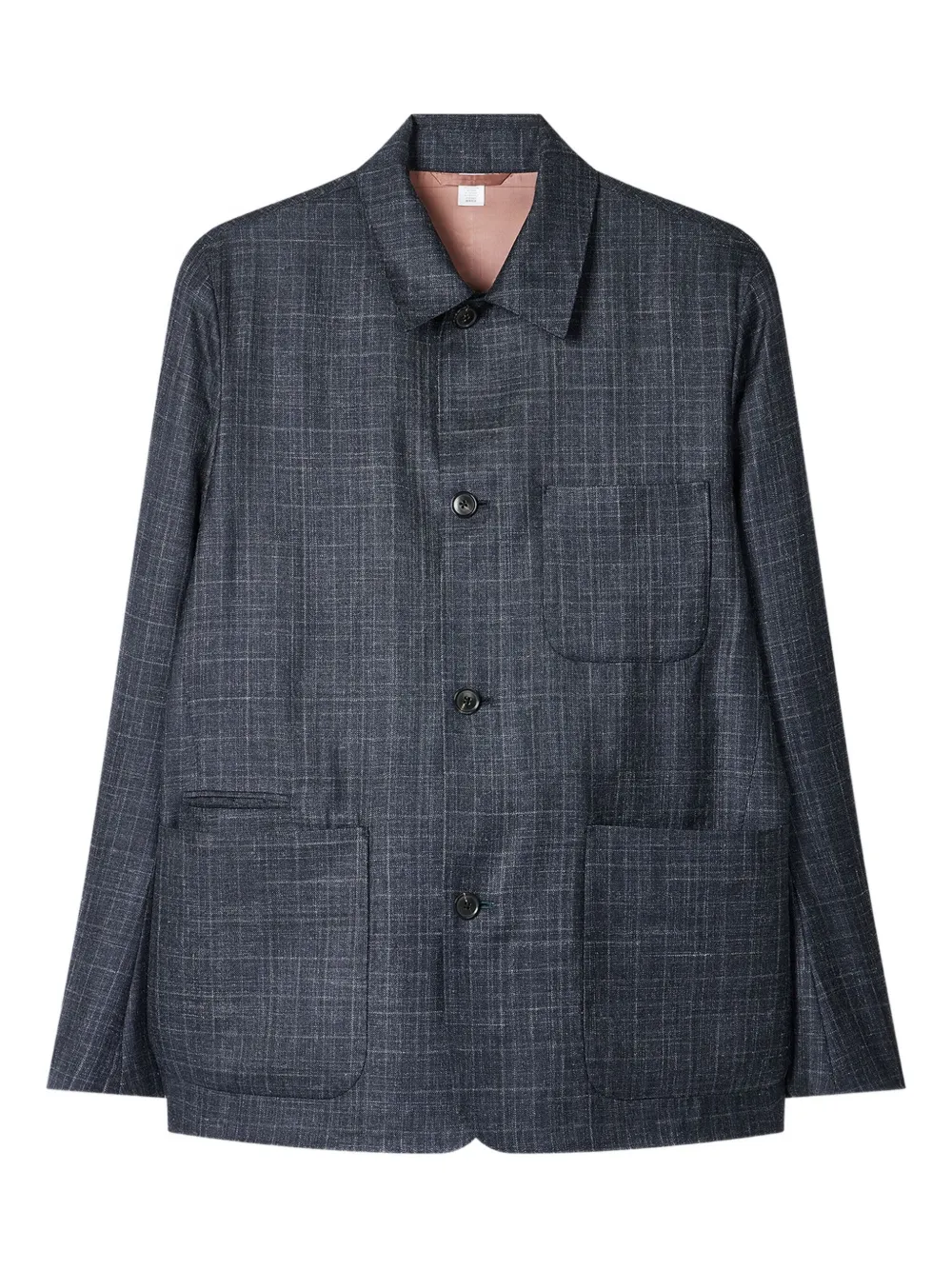 Paul Smith checked patch-pocket shirt jacket | Grey | Image 1