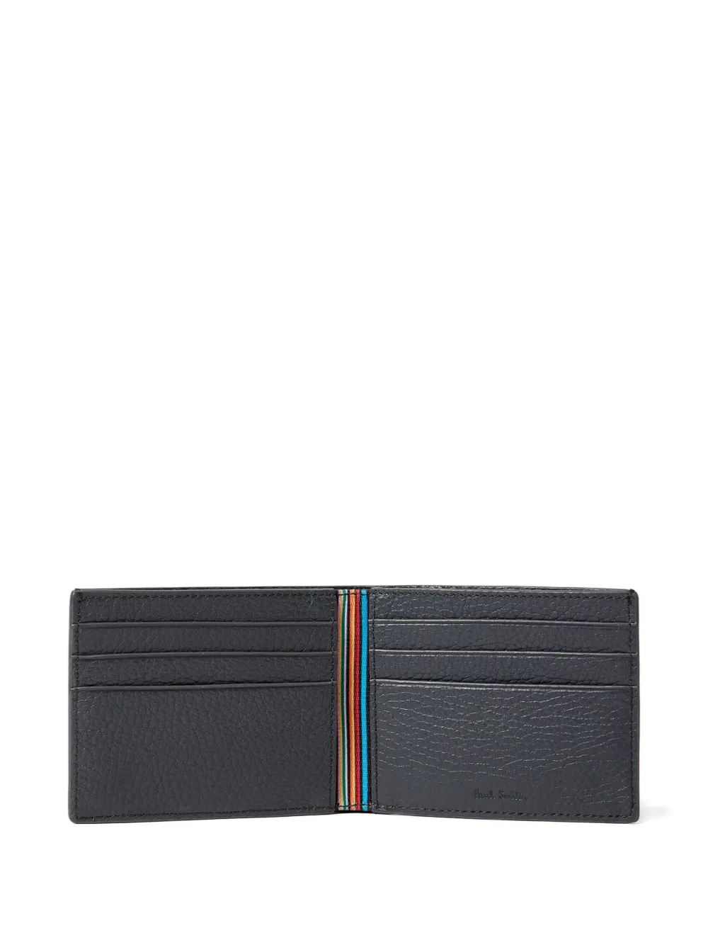 Paul Smith Textured Logo Cardholder In Blue