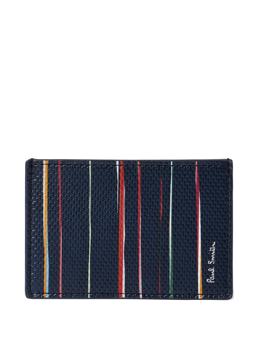 Paul Smith tarjetero con motivo Signature Stripe | azul | Image 1