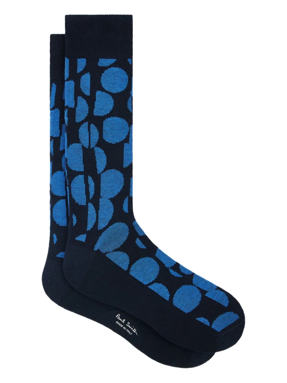 Paul Smith abstract-pattern cotton socks | Blue | Image 1
