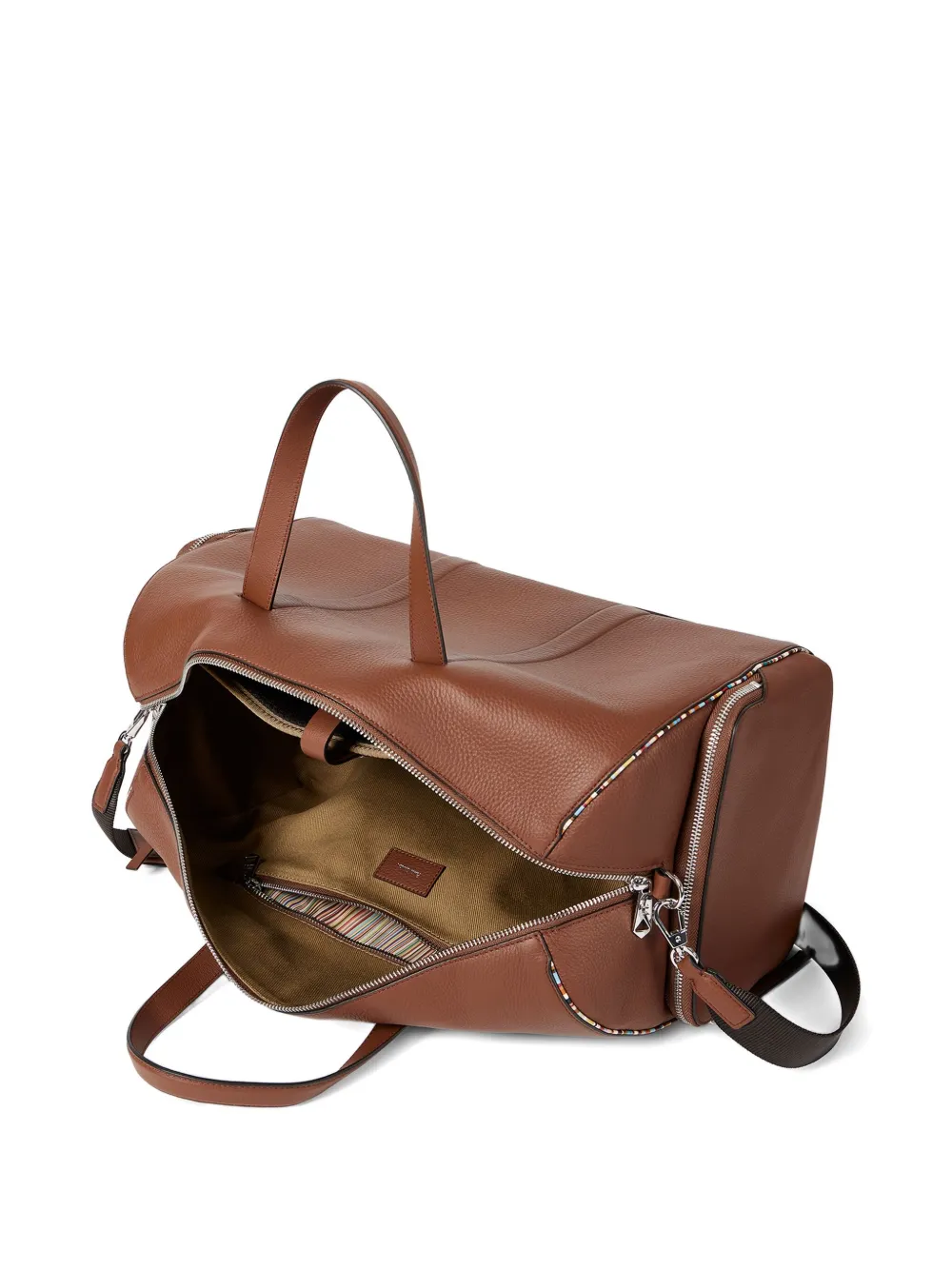 Paul Smith Zip-detail Leather Holdall - Brown 