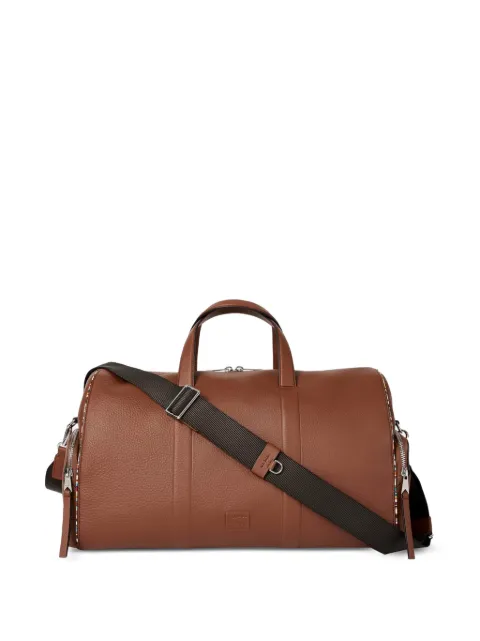 Paul Smith holdall i læder med lynlåsdetalje