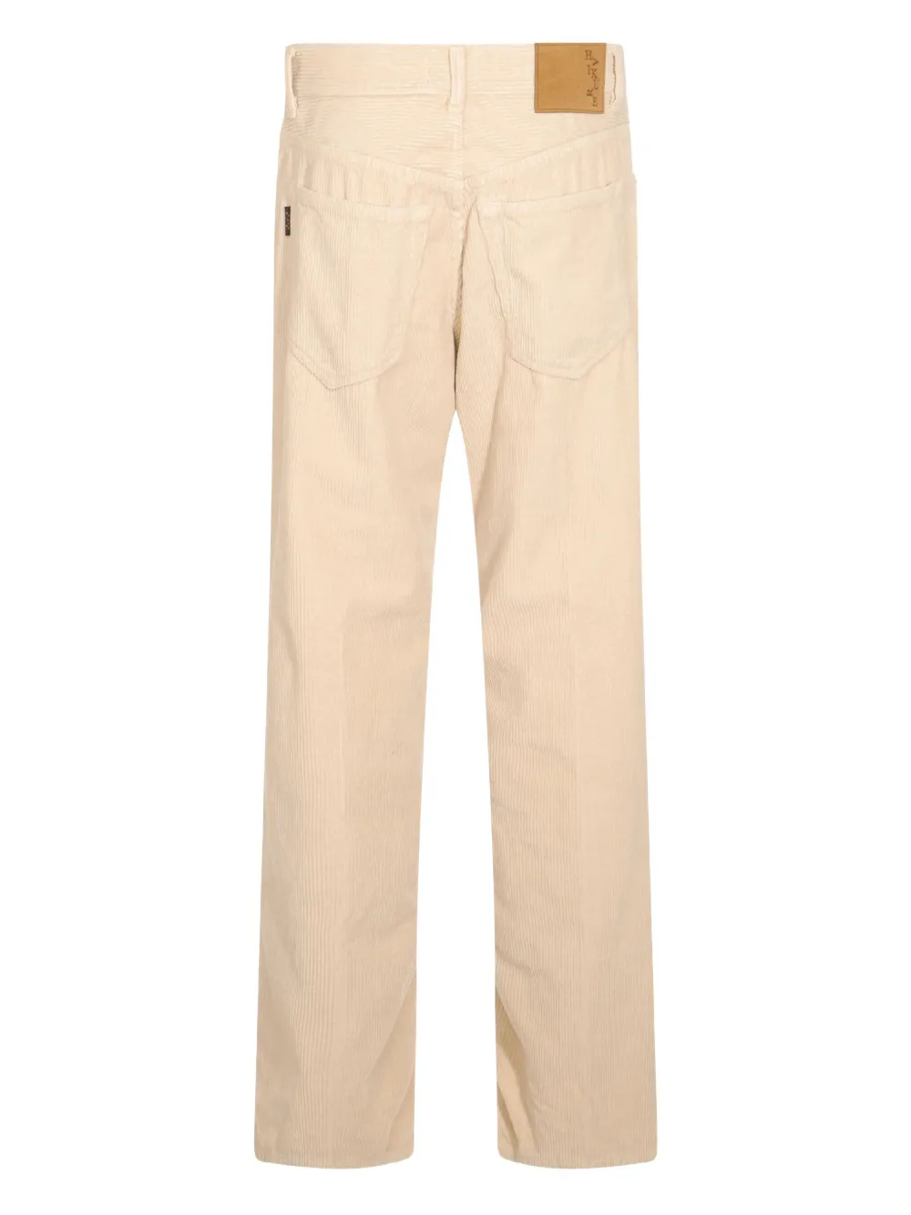 Haikure corduroy-textured cotton trousers | Straight-Leg Pants | Image 2