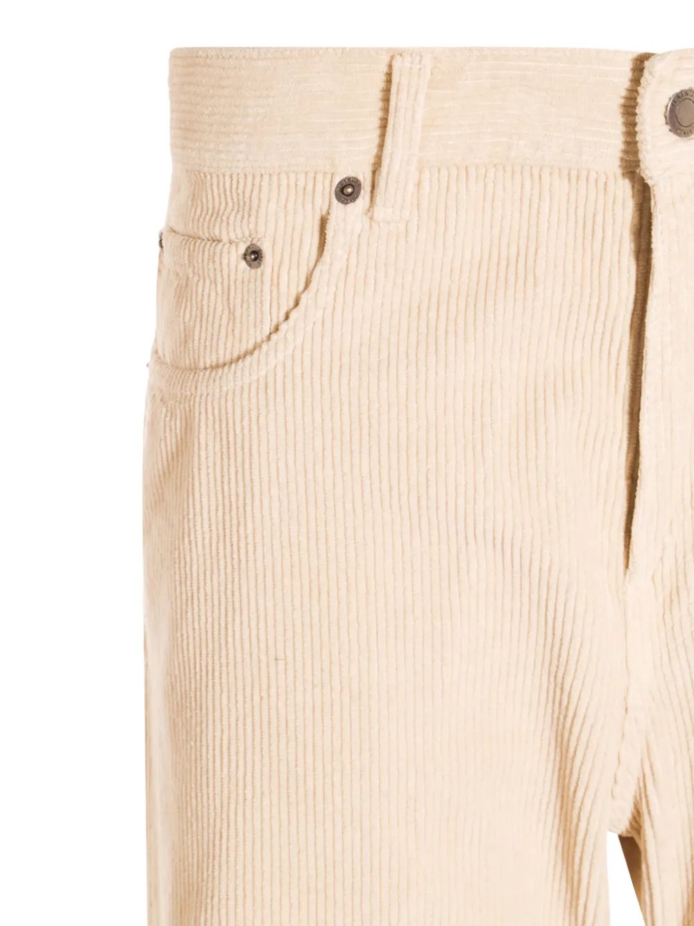 Haikure Katoenen broek met ribfluwelen textuur Beige
