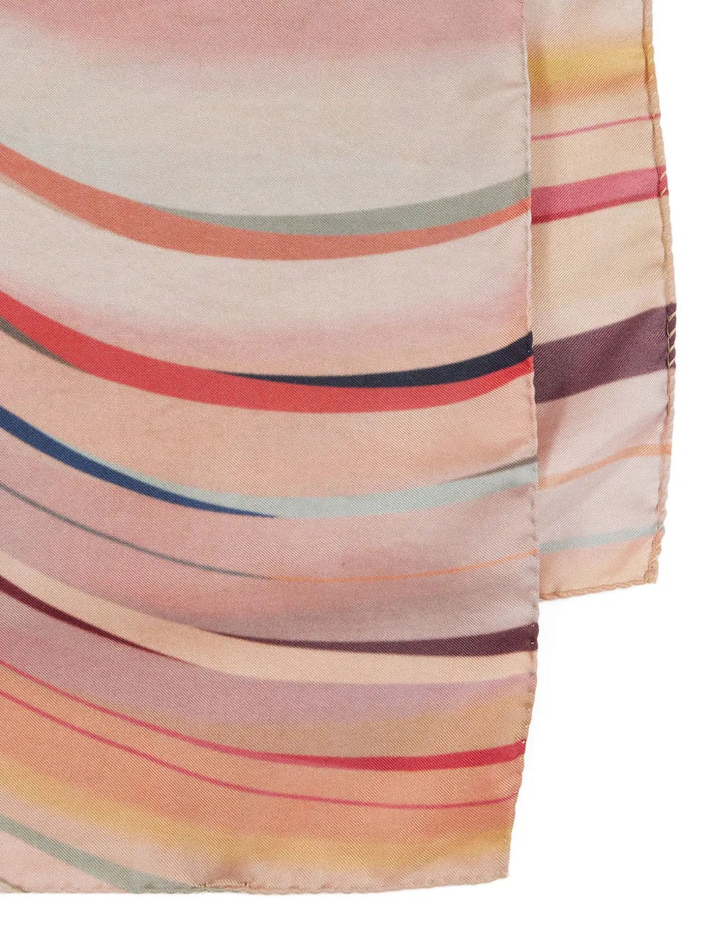 Paul Smith Striped Wavy Scarf In Multi