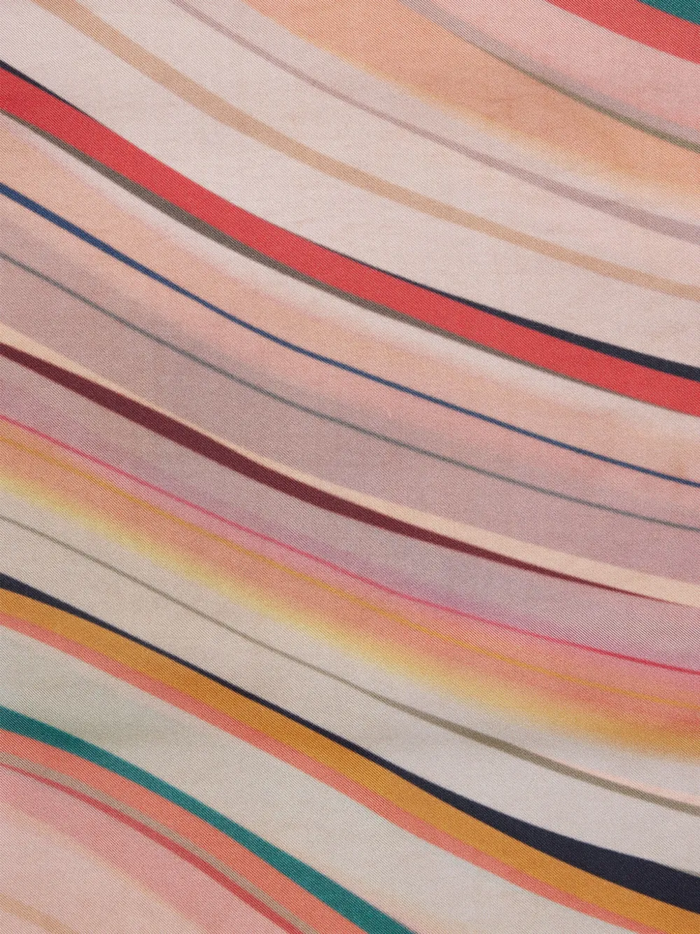Paul Smith Striped Wavy Scarf In Multi