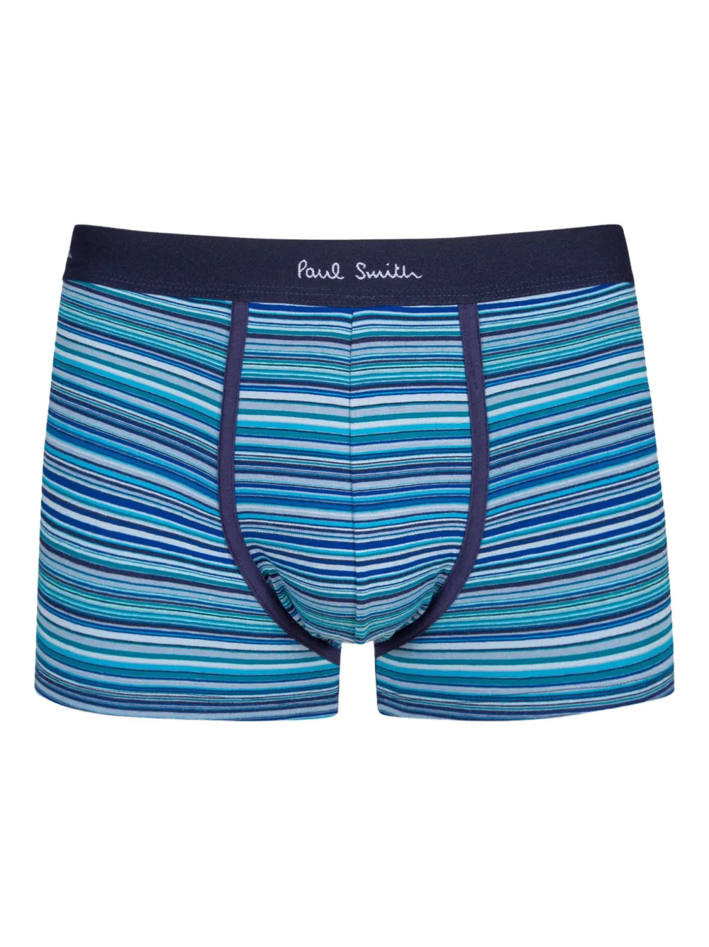 Paul Smith Blue 'signature Stripe' Three Pack Boxer Briefs Multicolour In Black