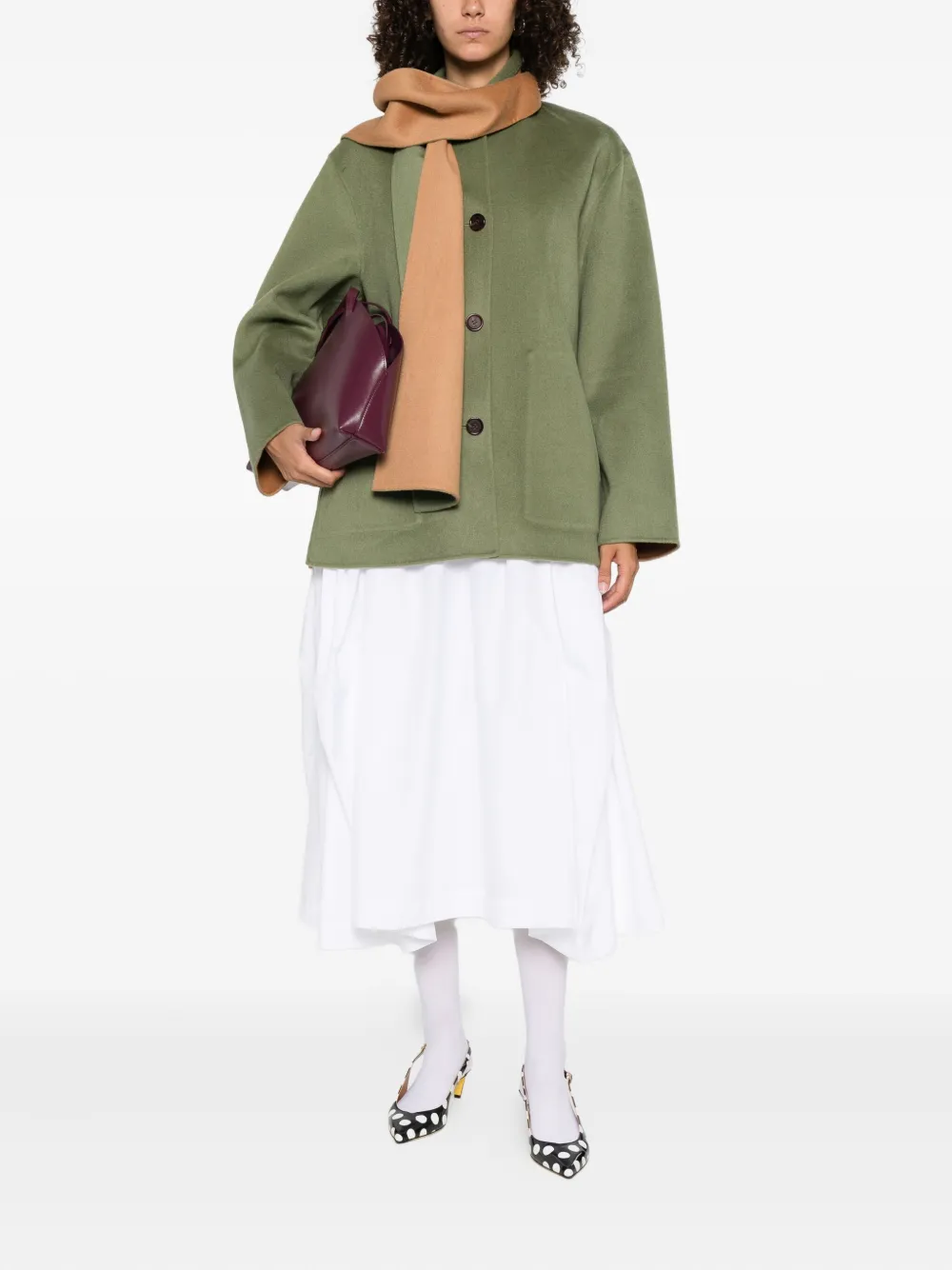 ALICIA AUDREY Viktorya button-fastening wool coat | Single Breasted Coats | Image 2