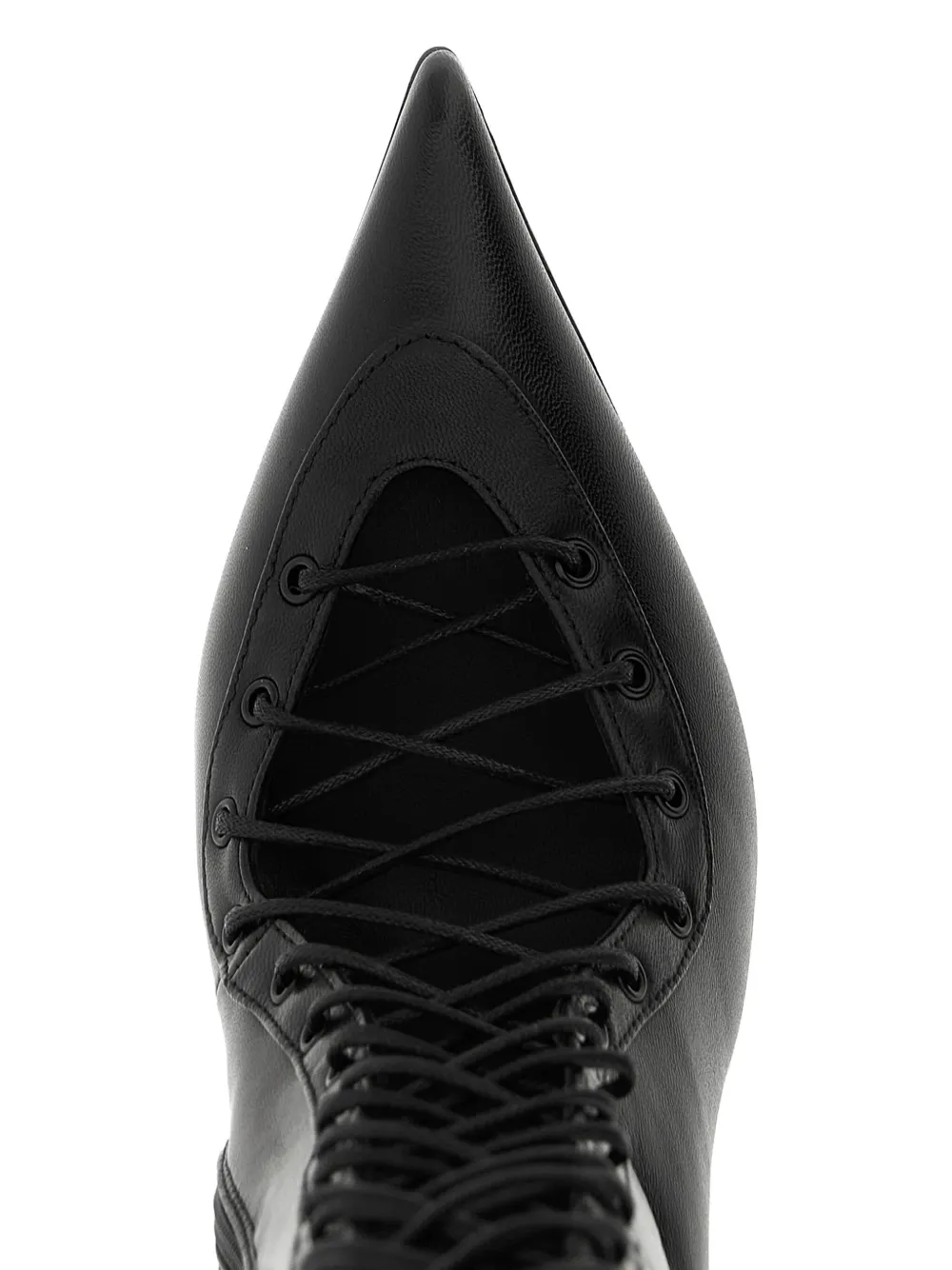 Le Silla 95mm Colette lace-up pointed boots Black