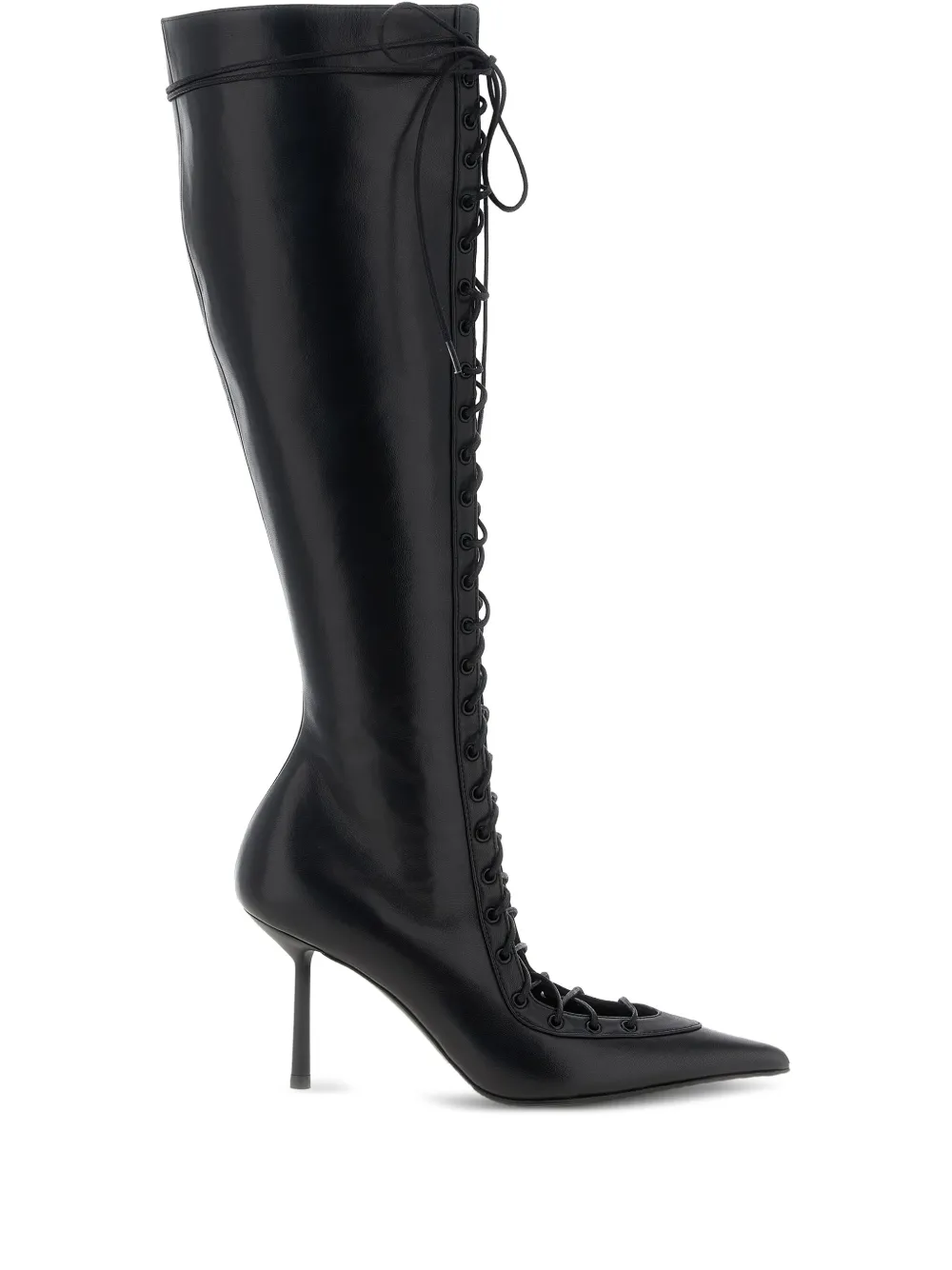 Le Silla 95mm Colette lace-up pointed boots Black