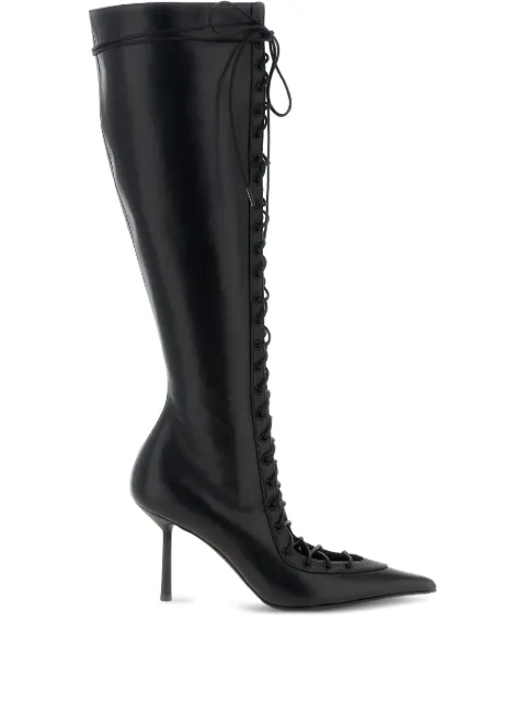 Le Silla 95mm Colette lace-up pointed boots