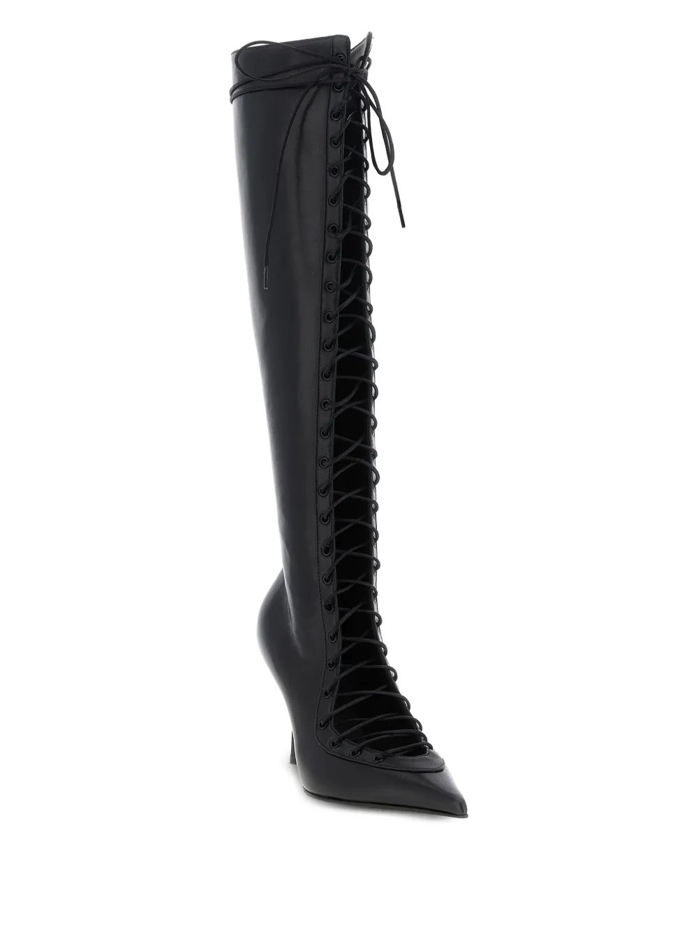 Le Silla 95mm Colette lace-up pointed boots Black